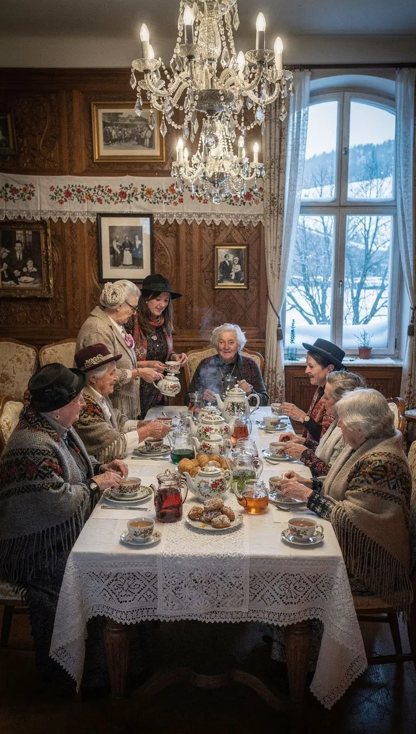 Pohár čaju s bylinkami a medom na drevenom stole v slovenskej prírode